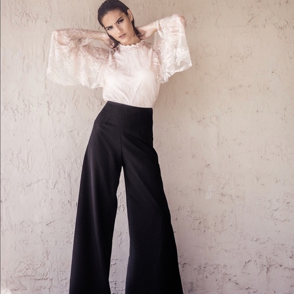 💐NWT Chic High Waist Palazzo Pants! - Picture 5 of 6